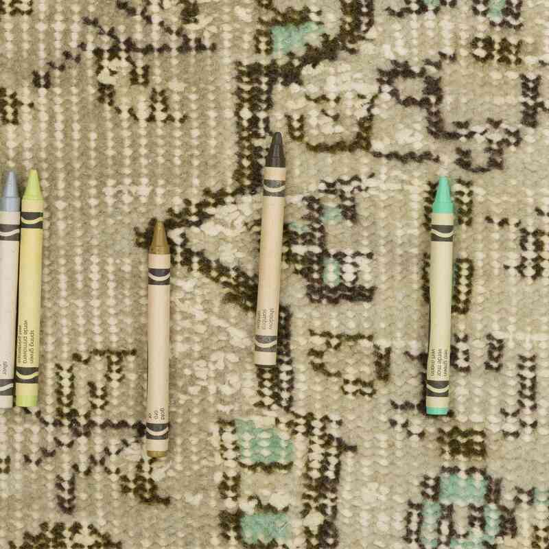 Alfombra Vintage Turca Anudada a Mano - 183 cm x 297 cm - K0067429