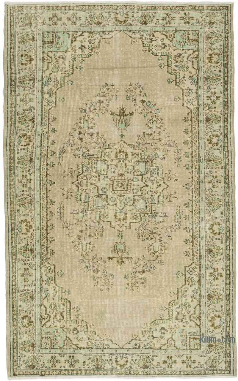 Alfombra Vintage Turca Anudada a Mano - 183 cm x 297 cm - K0067429