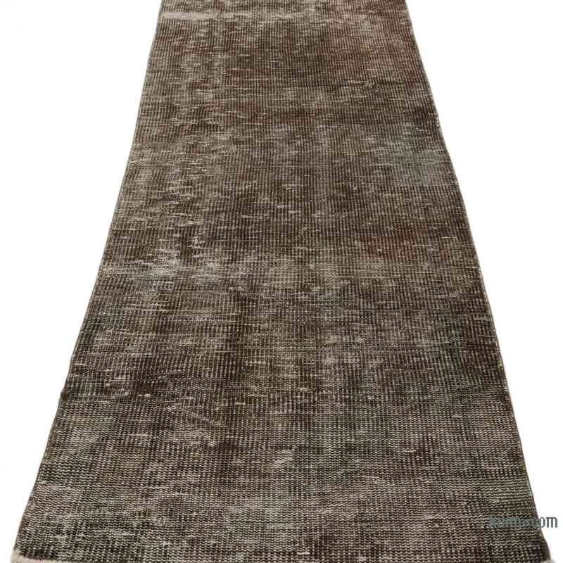 Over-dyed Vintage Hand-Knotted Turkish Rug - 2' 1" x 6' 8" (25" x 80") - K0067432