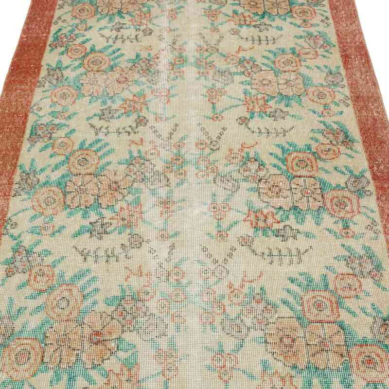 Alfombra Vintage Turca Anudada a Mano - 106 cm x 193 cm - K0067441