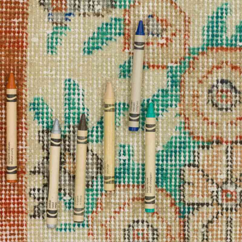 Alfombra Vintage Turca Anudada a Mano - 106 cm x 193 cm - K0067441