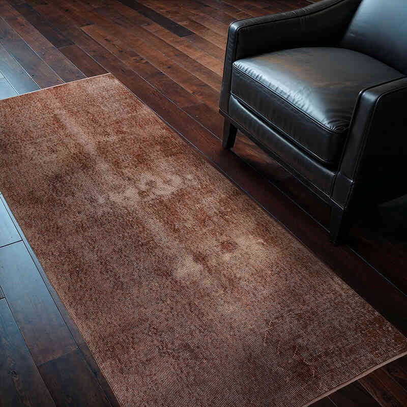Alfombra Turca Vintage Sobre-teñida - 93 cm x 195 cm - K0067442