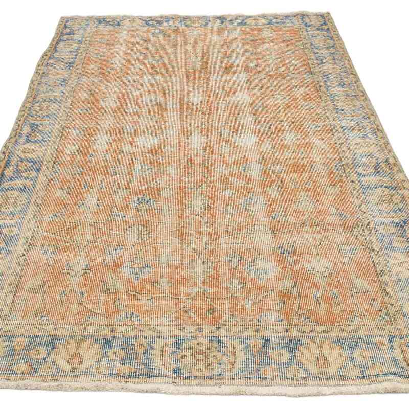 El Dokuma Vintage Halı - 117 cm x 209 cm - K0067446