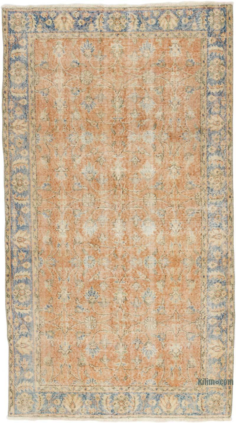 El Dokuma Vintage Halı - 117 cm x 209 cm - K0067446