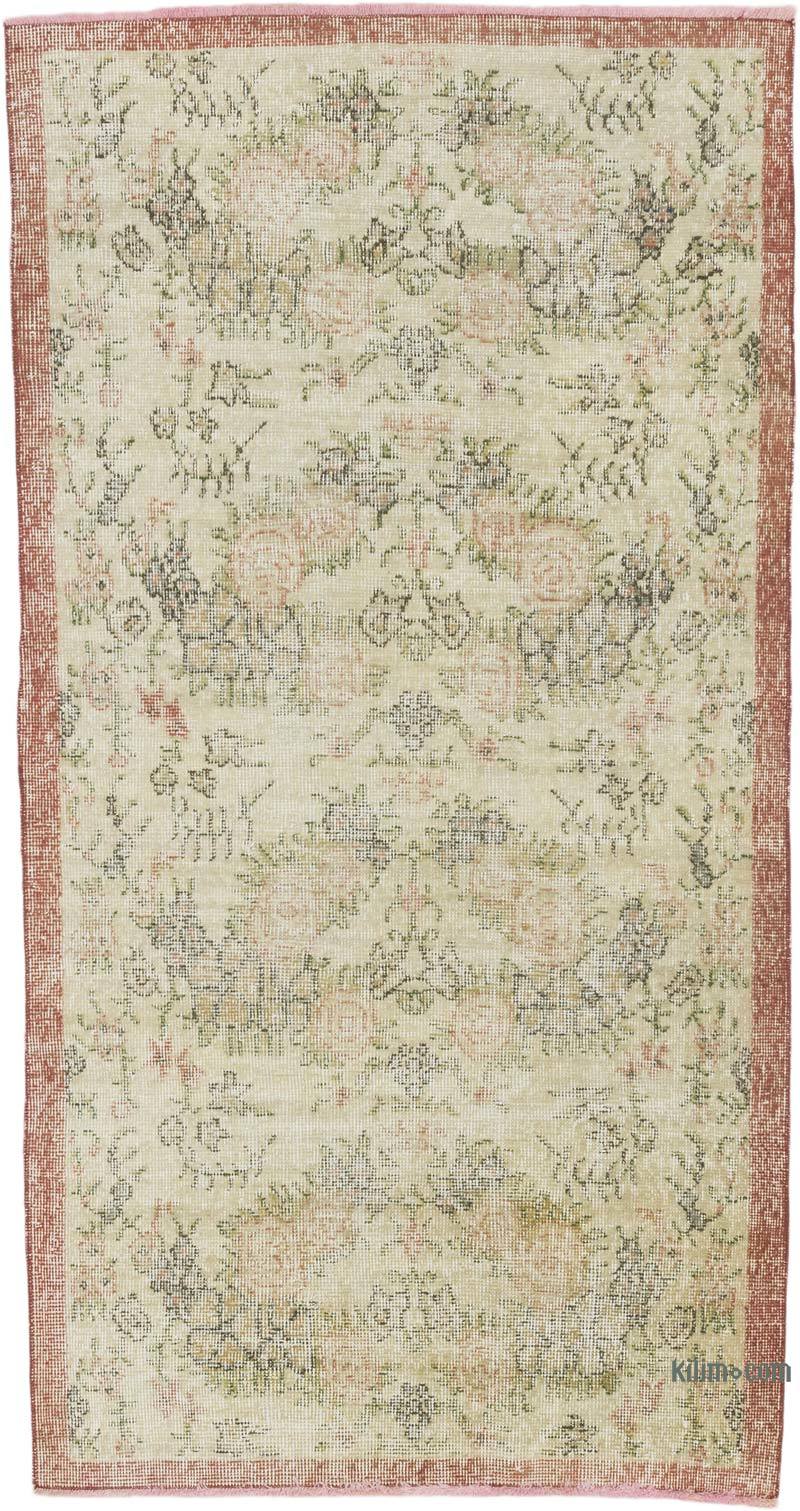 El Dokuma Vintage Halı - 101 cm x 189 cm - K0067447