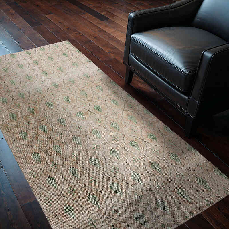 Vintage Turkish Hand-Knotted Rug - 3' 8" x 6' 8" (44" x 80") - K0067448