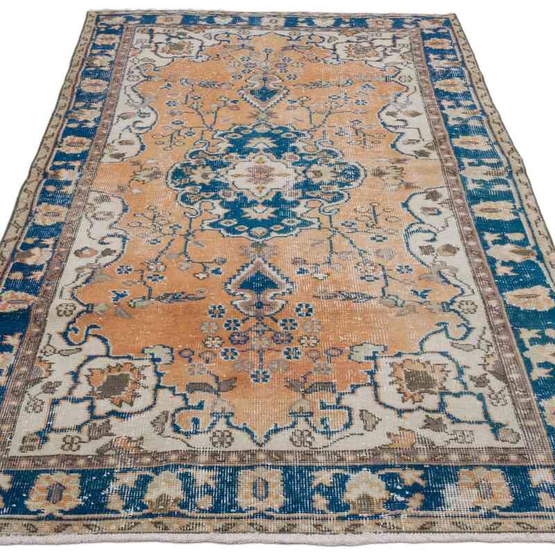 Vintage Turkish Hand-Knotted Rug - 3' 8" x 6' 11" (44" x 83") - K0067476