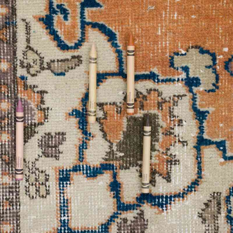 Vintage Turkish Hand-Knotted Rug - 3' 8" x 6' 11" (44" x 83") - K0067476