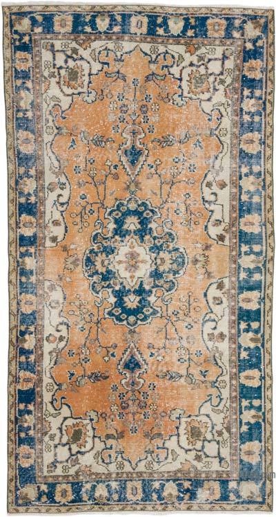 Alfombra Vintage Turca Anudada a Mano - 112 cm x 210 cm