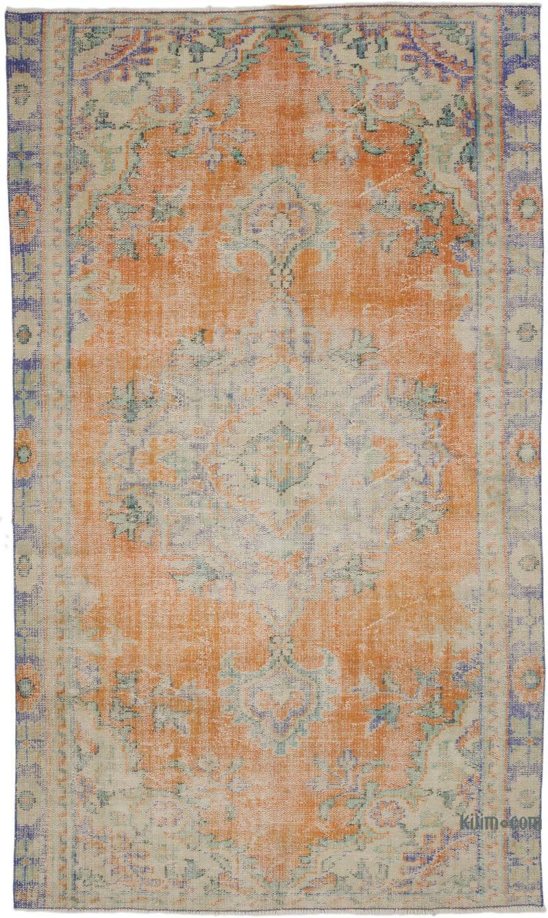 Vintage Turkish Hand-Knotted Rug - 5' 4" x 9'  (64" x 108") - K0067480