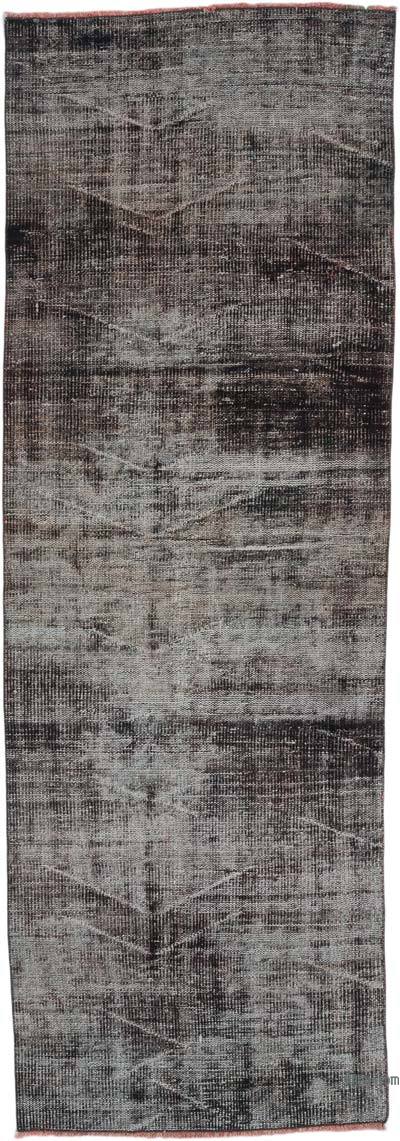 Alfombra de Pasillo Turca Vintage Sobreteñida - 93 cm x 266 cm
