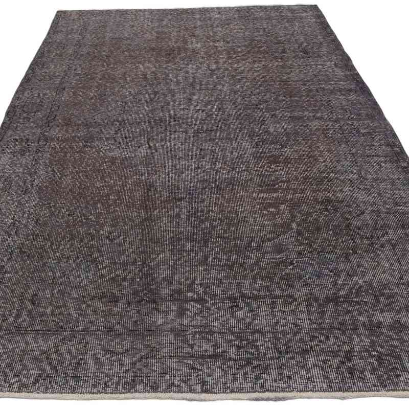 Over-dyed Vintage Hand-Knotted Turkish Rug - 4' 4" x 8'  (52" x 96") - K0067492