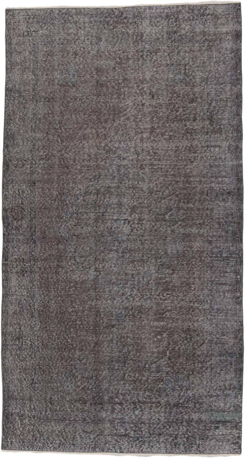 Over-dyed Vintage Hand-Knotted Turkish Rug - 4' 4" x 8'  (52" x 96") - K0067492