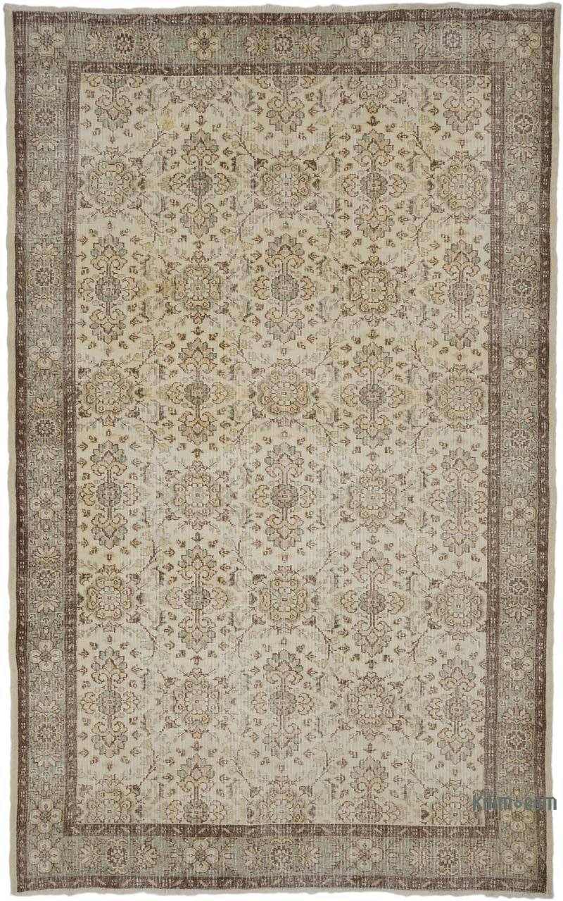 Vintage Turkish Hand-Knotted Rug - 6' 2" x 10'  (74" x 120") - K0067502