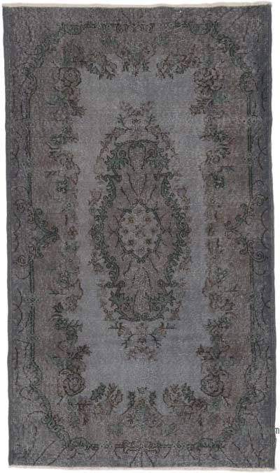 Over-dyed Vintage Hand-Knotted Turkish Rug - 3' 10" x 6' 7" (46" x 79")