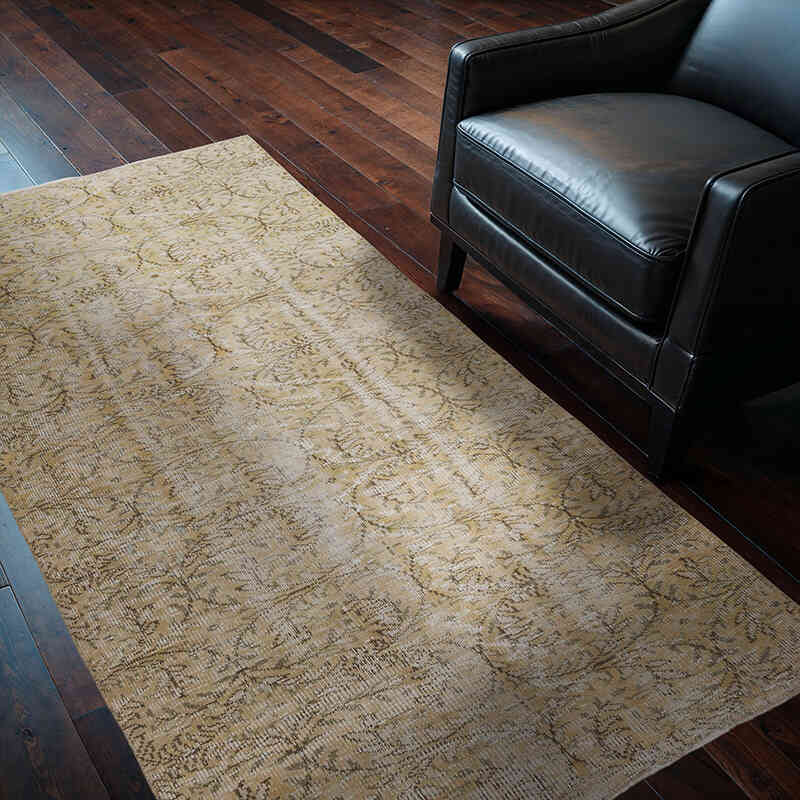 Vintage Turkish Hand-Knotted Rug - 3' 10" x 6' 7" (46" x 79") - K0067506