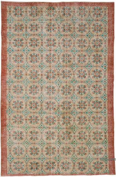 Vintage Turkish Hand-Knotted Rug - 6' 3" x 9' 6" (75" x 114")