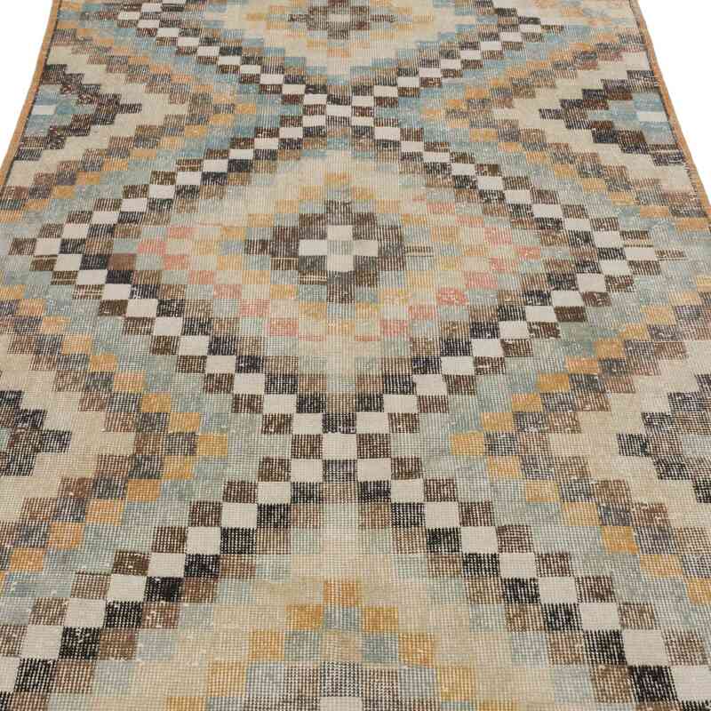 Alfombra Vintage Turca Anudada a Mano - 141 cm x 290 cm - K0067527
