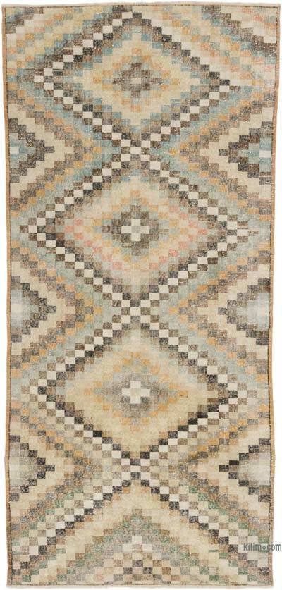 Alfombra Vintage Turca Anudada a Mano - 141 cm x 290 cm