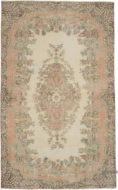 Vintage Turkish Hand-Knotted Rug - 5' 9" x 9' 3" (69" x 111")