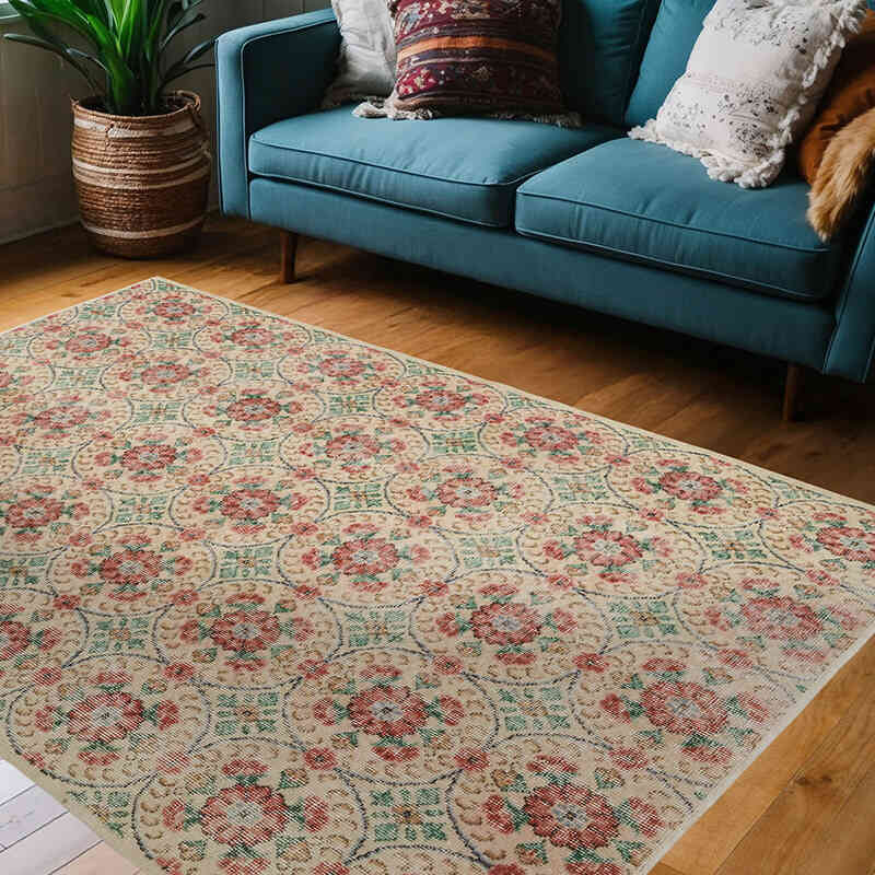 El Dokuma Vintage Hali - 146 cm x 214 cm - K0067532
