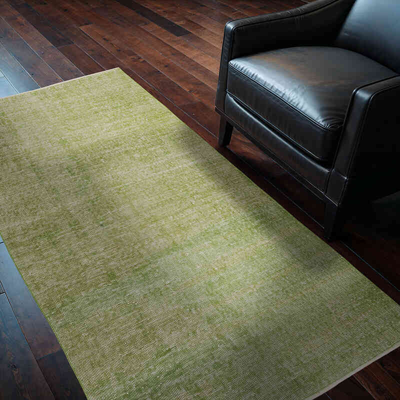 Over-dyed Vintage Hand-Knotted Turkish Rug - 3' 8" x 6' 7" (44" x 79") - K0067533