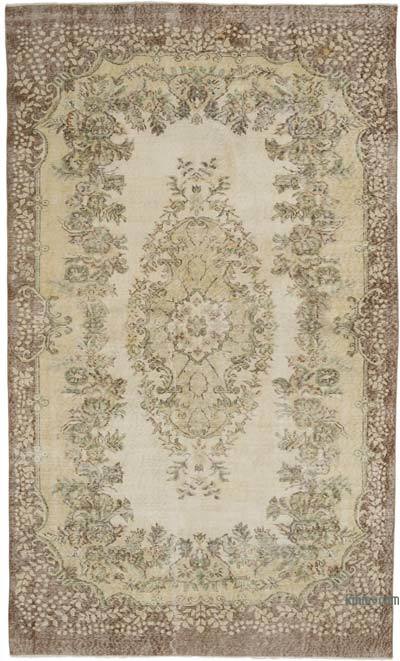 Vintage Turkish Hand-Knotted Rug - 5' 7" x 9' 3" (67" x 111")