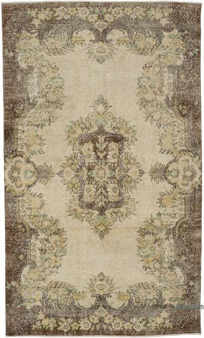 Vintage Turkish Hand-Knotted Rug - 5' 3" x 8' 9" (63" x 105")