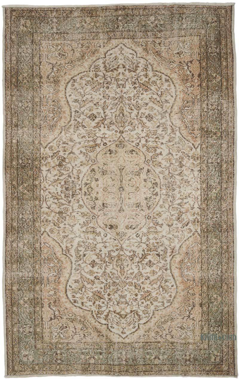 Alfombra Vintage Turca Anudada a Mano - 169 cm x 269 cm - K0067541