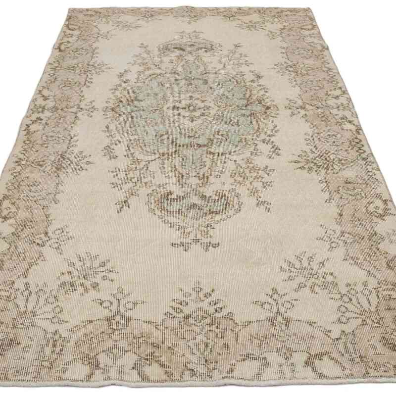 Vintage Turkish Hand-Knotted Rug - 3' 8" x 6' 11" (44" x 83") - K0067542