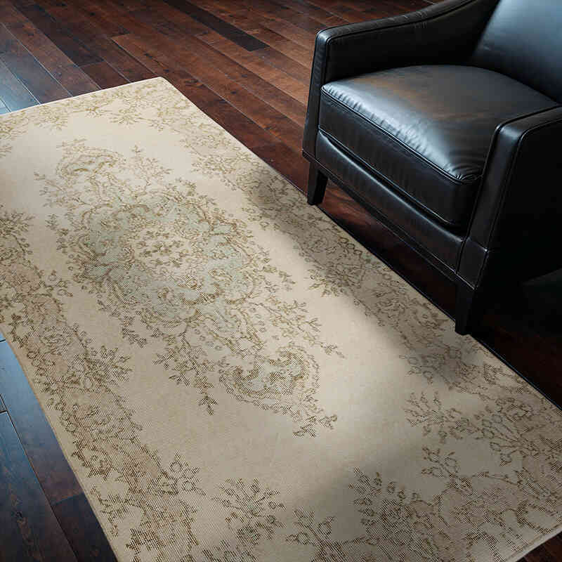 Vintage Turkish Hand-Knotted Rug - 3' 8" x 6' 11" (44" x 83") - K0067542