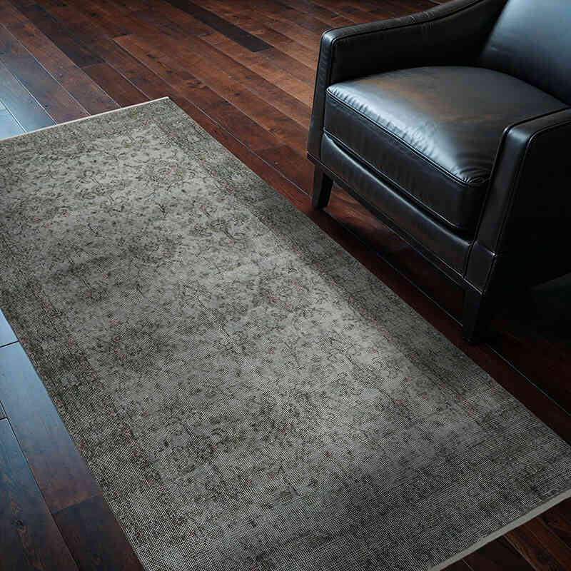Alfombra Turca Vintage Sobre-teñida - 111 cm x 200 cm - K0067550