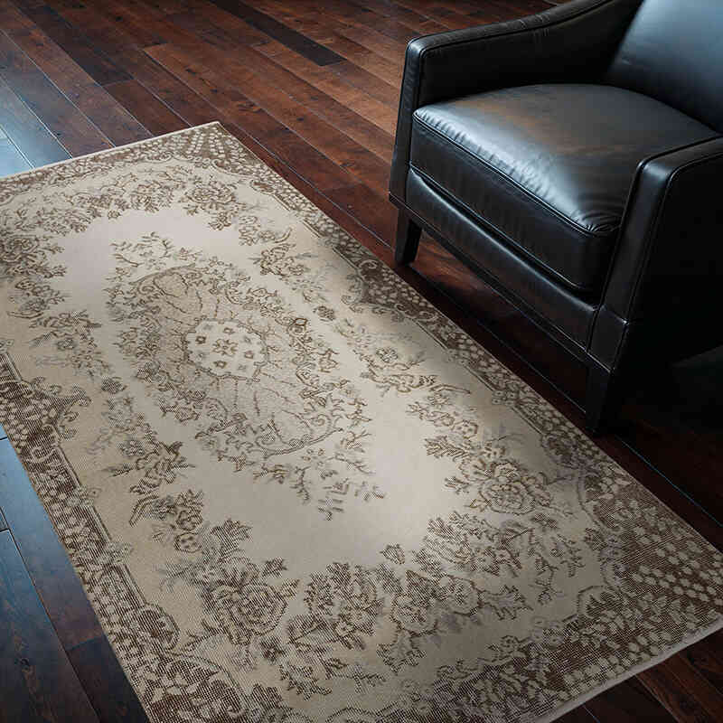 Vintage Turkish Hand-Knotted Rug - 3' 9" x 6' 7" (45" x 79") - K0067551