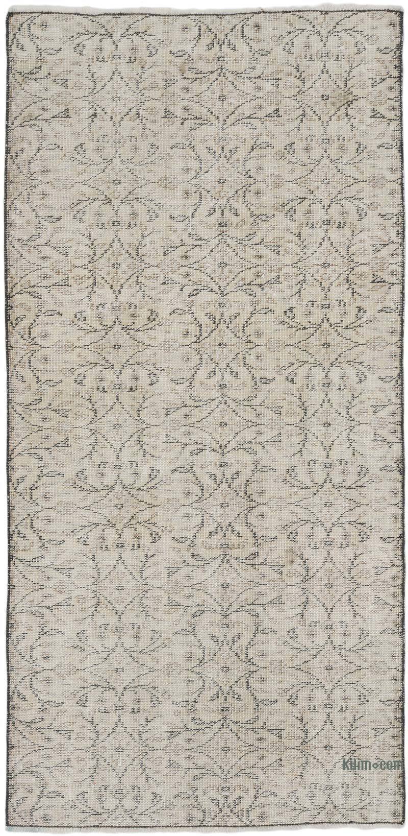 Vintage Turkish Hand-Knotted Rug - 3' 3" x 6' 7" (39" x 79") - K0067553