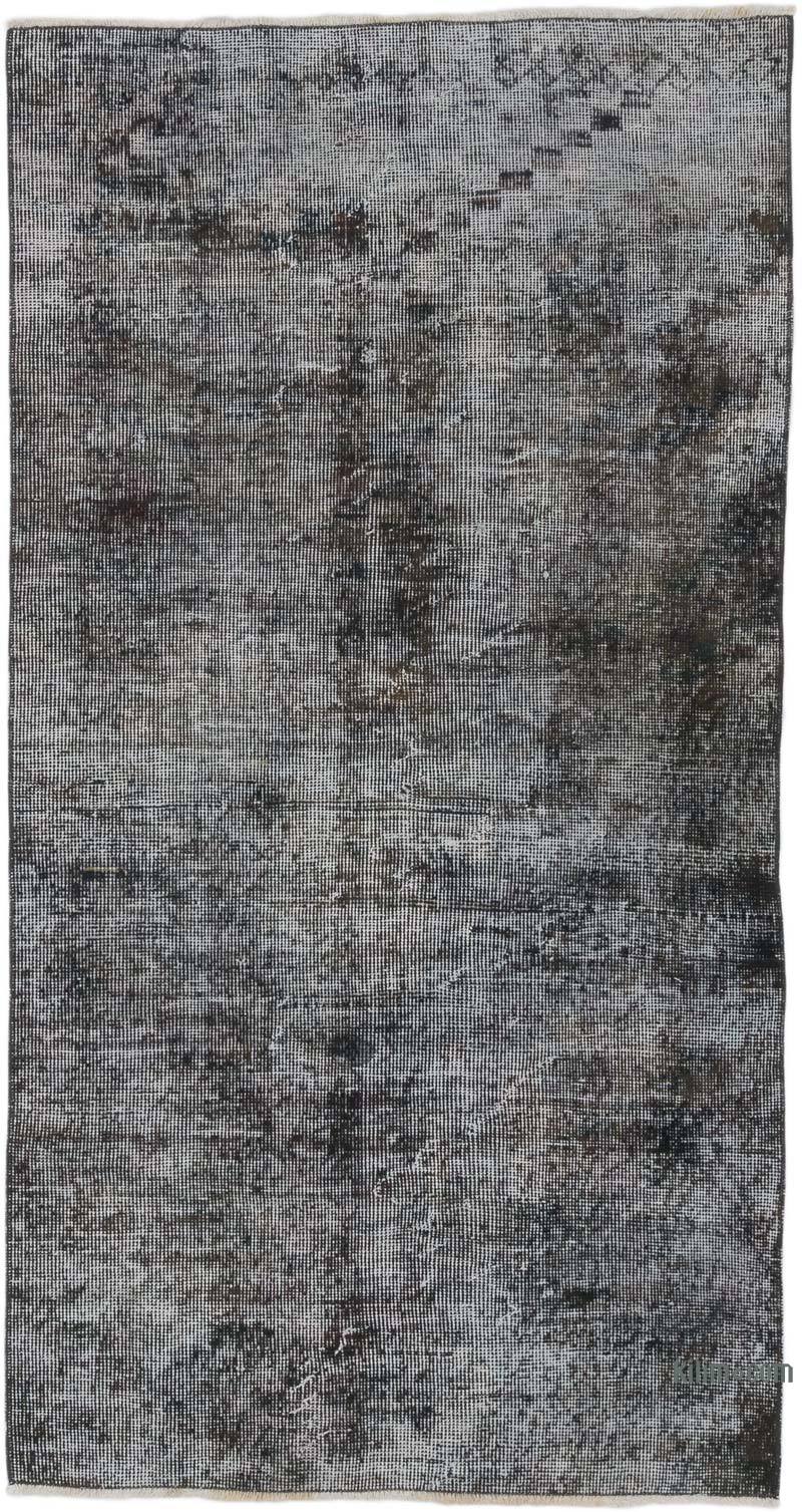Over-dyed Vintage Hand-Knotted Turkish Rug - 2' 11" x 5' 7" (35" x 67") - K0067555