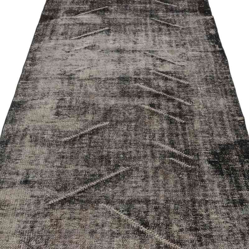 Boyalı El Dokuma Vintage Halı Yolluk - 120 cm x 332 cm - K0067556