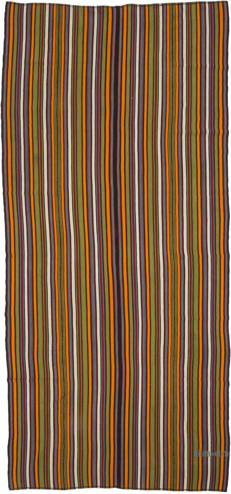 Vintage Anatolian Flatweave Rug - 6'  x 13'  (72" x 156") - K0067583