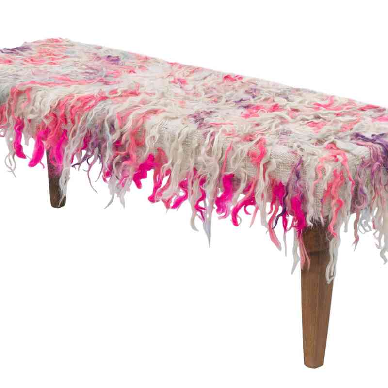 Banco Tapizado con Alfombra Mohair Tulu - K0067599