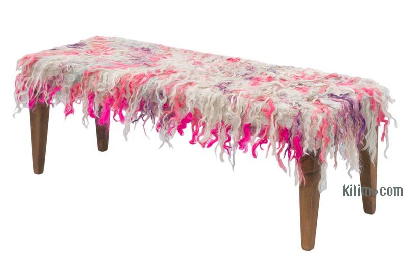 Banco Tapizado con Alfombra Mohair Tulu - K0067599