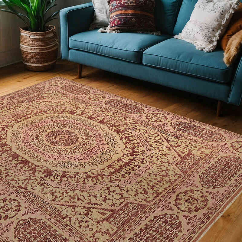 New Hand-Knotted Wool Oushak Rug - K0067635