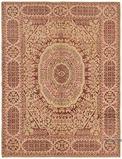 New Hand-Knotted Wool Oushak Rug