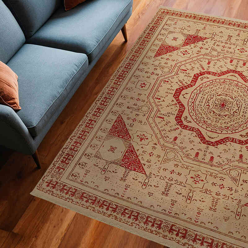 New Hand-Knotted Wool Oushak Rug - K0067644