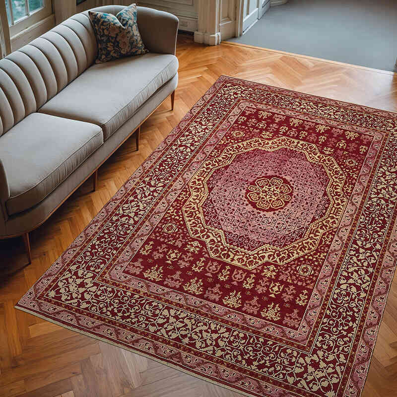 New Hand-Knotted Wool Oushak Rug - K0067653