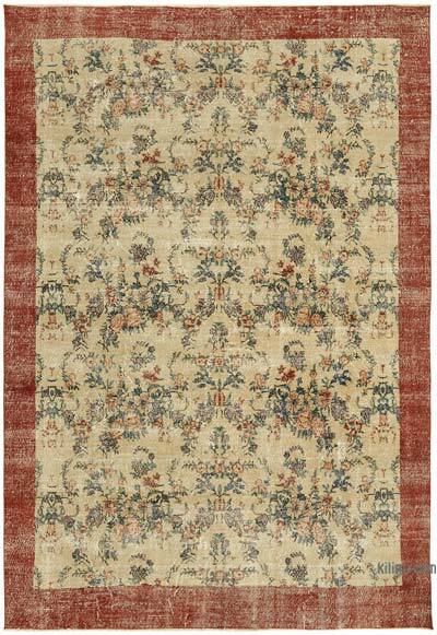 Vintage Turkish Hand-Knotted Rug - 7' 8" x 11' 2" (92" x 134")