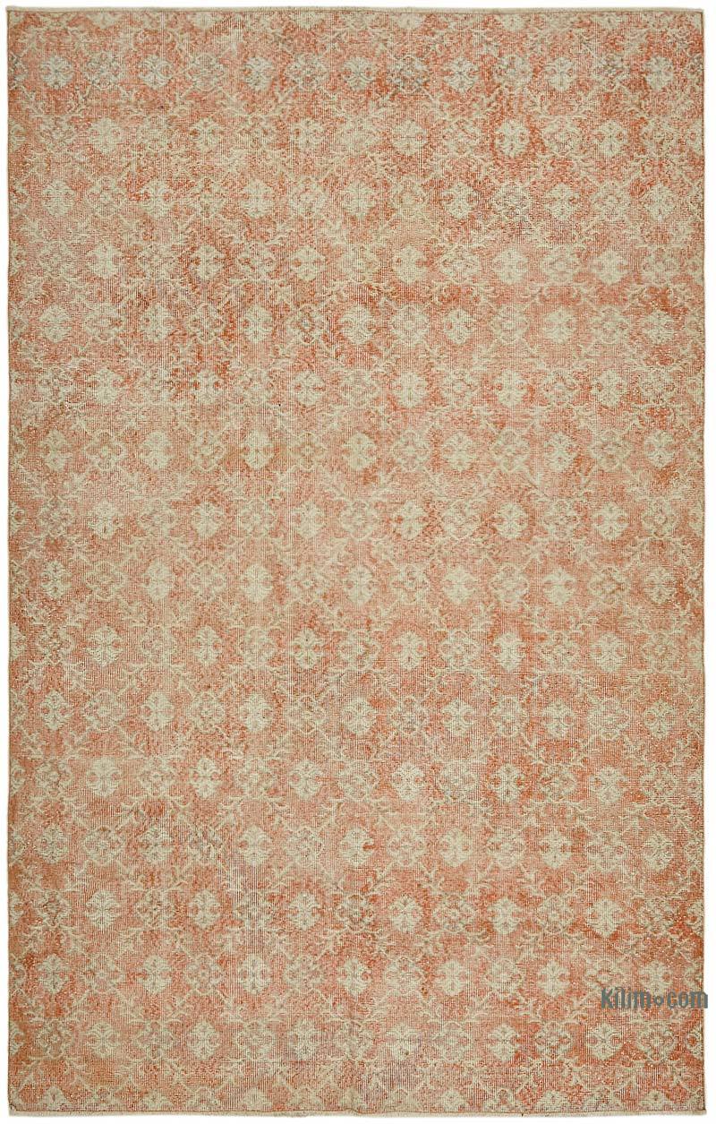 Vintage Turkish Hand-Knotted Rug - 7'  x 10' 8" (84" x 128") - K0067683