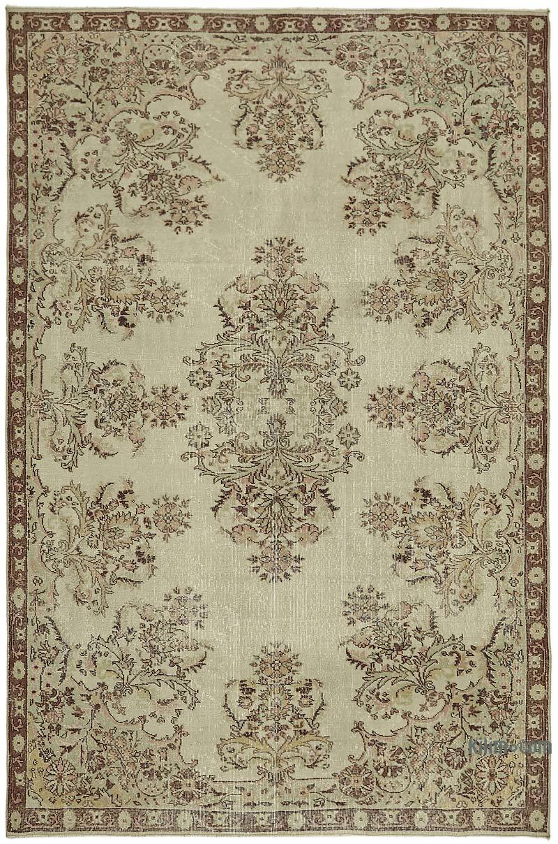 Vintage Turkish Hand-Knotted Rug - 7'  x 10' 4" (84" x 124") - K0067702