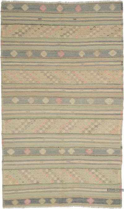 Vintage Anatolian Jijim Rug - 5' 5" x 9' 1" (65" x 109")