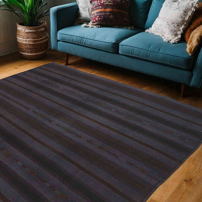 Alfombra Vintage Anatolian Kilim - 186 cm x 215 cm - K0067749