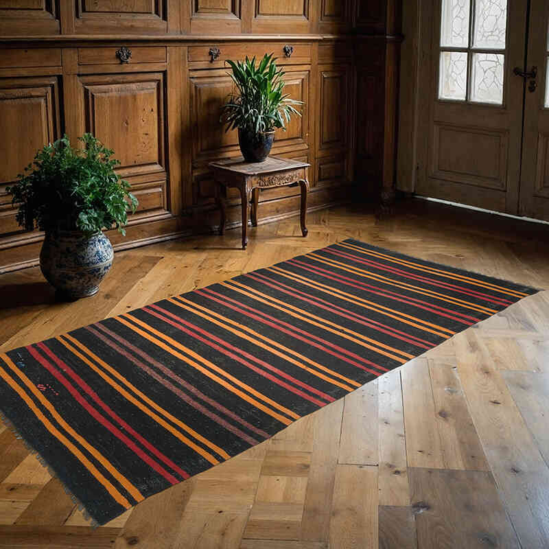 Alfombra Vintage Anatolian Kilim - 114 cm x 241 cm - K0067755