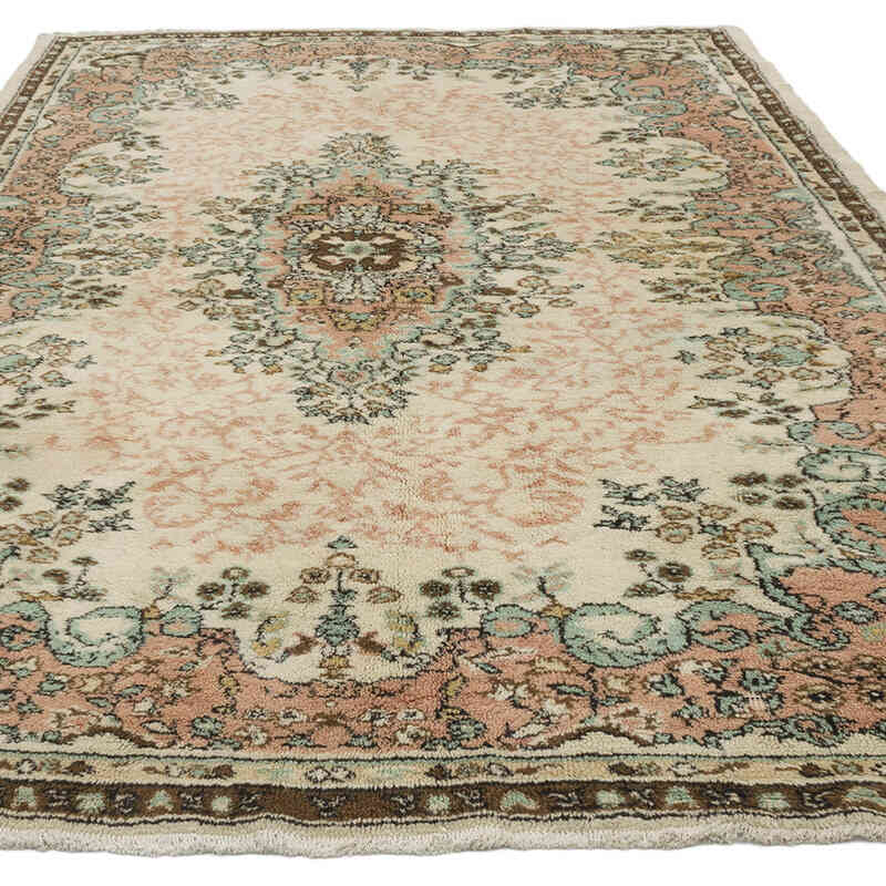 Alfombra Vintage Turca Anudada a Mano - 191 cm x 277 cm - K0067761